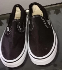VANS Classic Black Slip On Skate Shoe 721565 Men 4.5 Woman 6