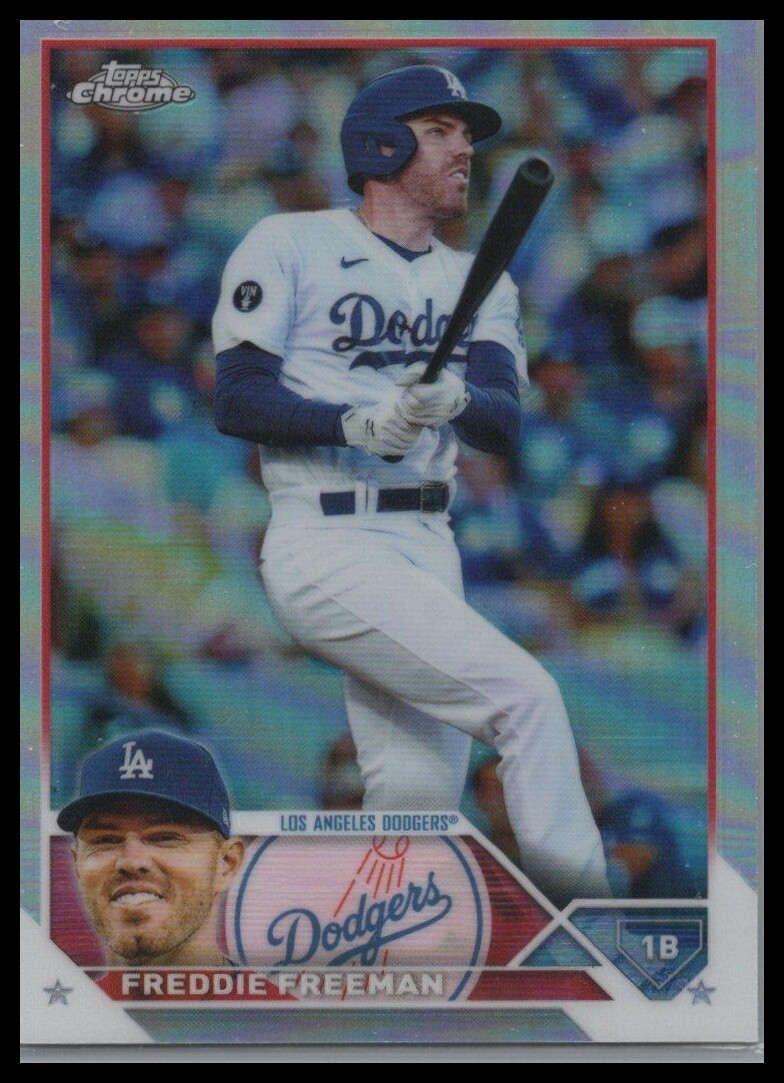 Freddie Freeman - 2023 Topps Chrome Refractor Los Angeles Dodgers #5