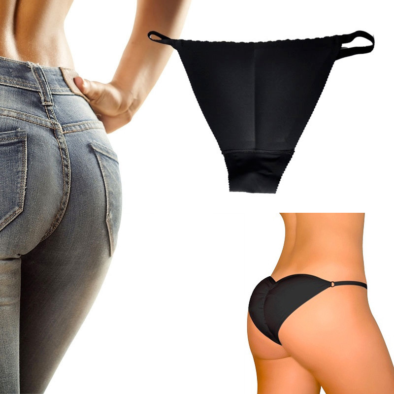 Mutande nere XL push up imbottite imbottitura glutei perfetti morbide vestiti