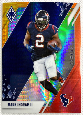 2021 Panini Phoenix Football Mark Ingram II Fire Burst Card 39 SP Houston Texans