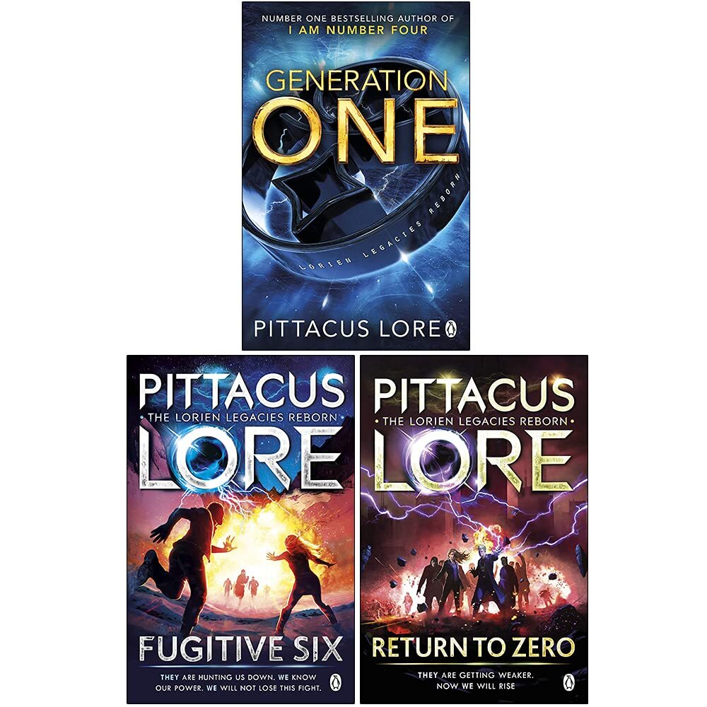 Lorien Legacies Reborn Series 3 Books Collection Set by Pittacus Lore, Paperback