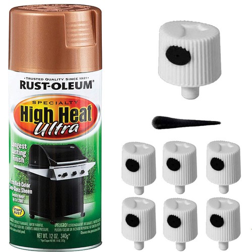 6 Spray NOZZLES for RustOleum Specialty High Heat Ultra BBQ Spray