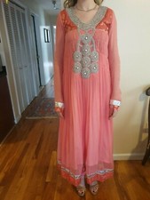  Indian Pakistani - Abaya style Anarkali Gown Wedding - Size Small