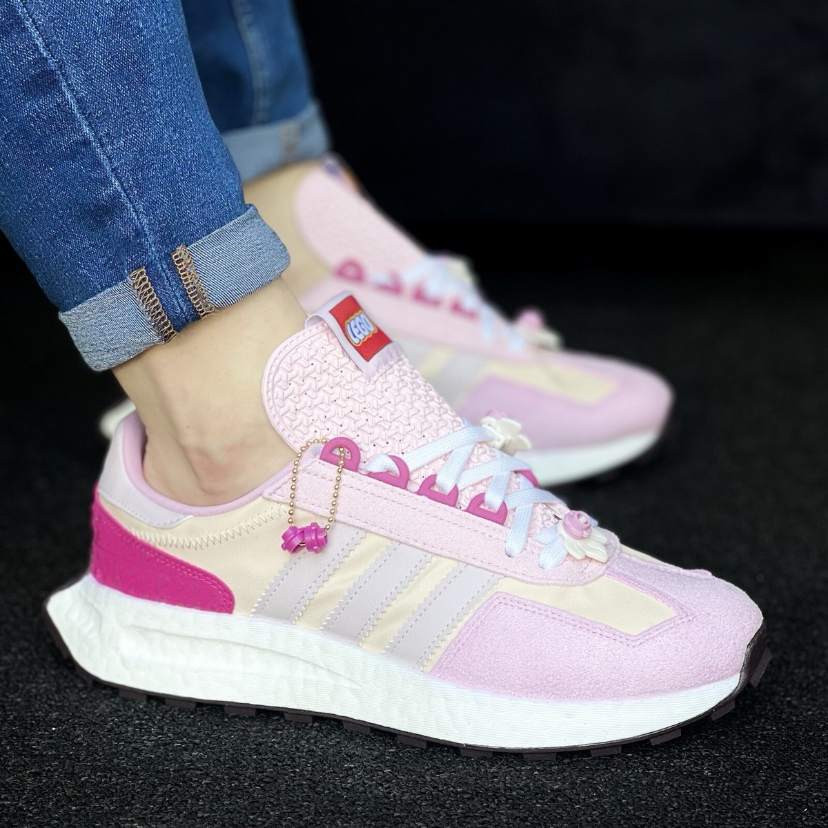 Adidas LEGO Retropy E5 Women's Size 9.5 Running Shoe Pink