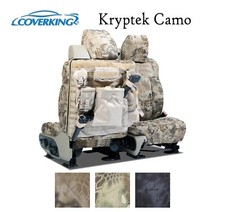 Coverking Custom Tactical Seat Covers Ballistic Kryptek Camo - Pick Color Rows