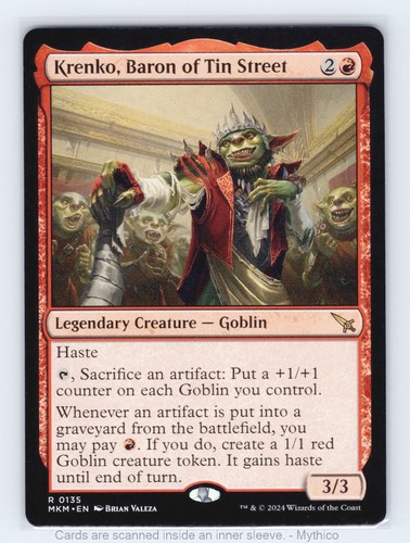 MTG Krenko, Barone degli omicidi di strada di latta a Karlov Manor - quasi nuovo - Foto 1 di 2