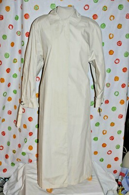 MISTY HARBOR Women`s 12 Light khaki tan Lined TRENCH ALL WEATHER LW RAINCOAT
