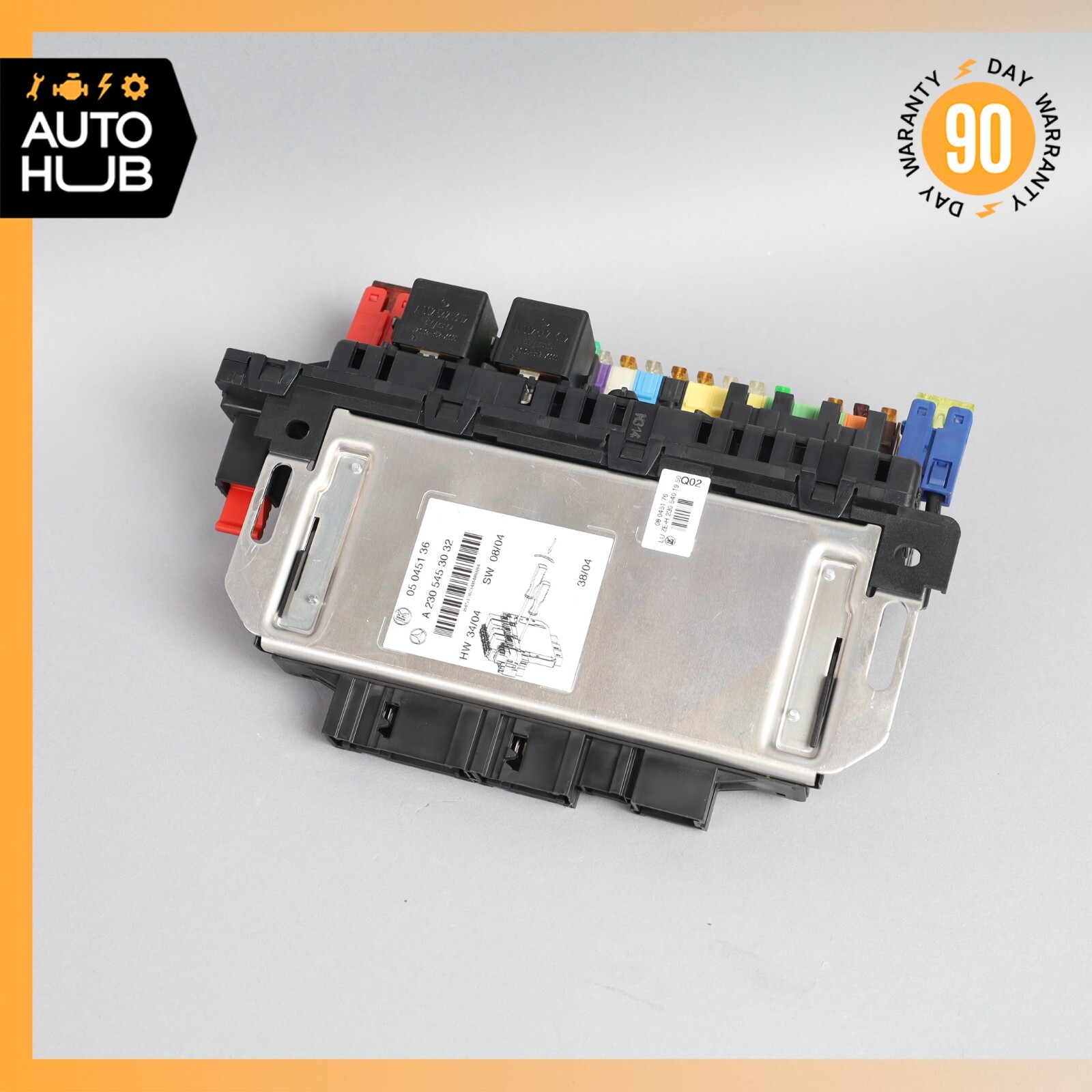 03-12 Mercedes R230 SL500 SL55 AMG SL550 Rear SAM Fuse Box Relay Module OEM
