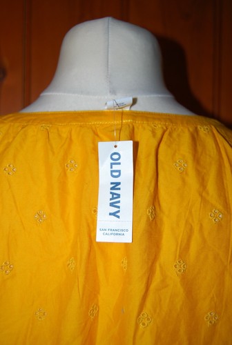 Nuovo con etichette, Old Navy, donna, alto, giallo, leggero, casual, top, tunica, taglia L (14-16) - Foto 5 di 6