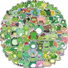 10 assorted frog sticker set, frog decal, laptop decal, water bottle decal