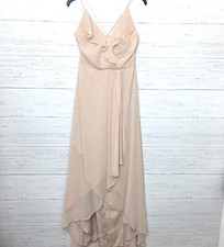 NUOVO abito Jenny Packham rosa blush lunghezza intera stile JP1006 taglia 6