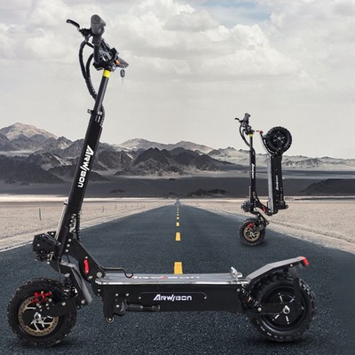 2024 60V 5600W 27Ah 11in Off-Road Tire Electric Scooter Adult Dual Motor 85km/h