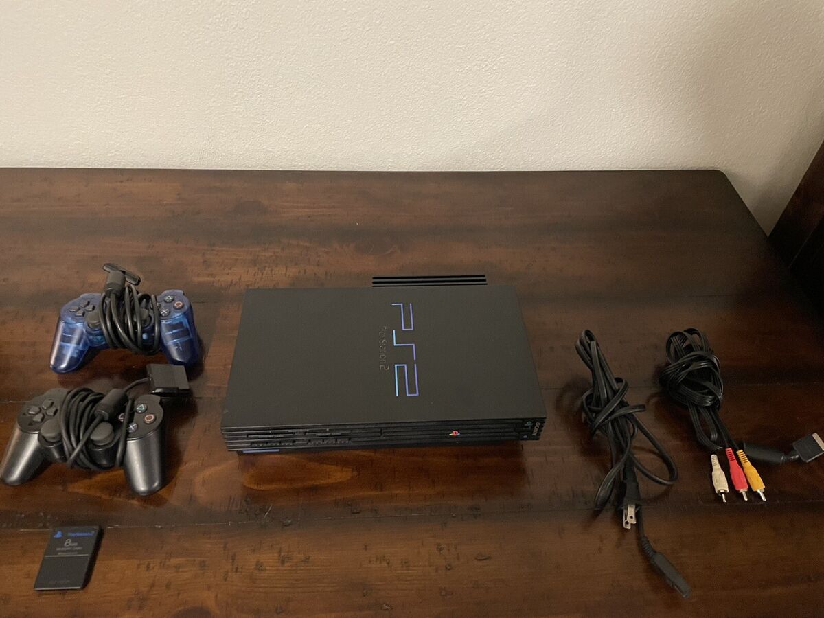 Restored Playstation 2 FAT Console with 8MB Memory Card (Refurbished)