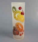 Vintage Federal Frosted Tom Collins Zombie Fruit Glass MCM 6 3/4 "