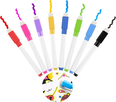 8 Stück Whiteboard Marker 8 Farbe Whiteboard Stifte Abwischbar Und Radiergummi, 