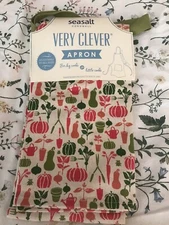 British Seasalt Cornwall Ulster Weavers Apron Allotment Garden Theme New NWT