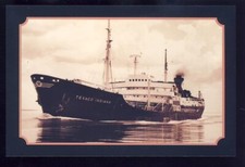 Vintage Postcard 2001, S.S. Texaco Indiana, A Steam Turbine Tanker 1943, Texaco