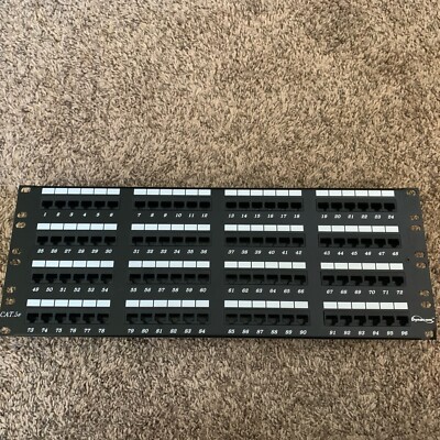 NEW DYNACOM - Rackmount 96 port Cat5e Patch Panel