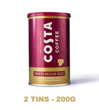 Costa Instant Coffee Smooth Medium Roast Coffee 100g Tin Coffee Strength 3