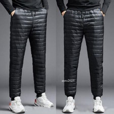 New Men Ultralight Puffer 90 Duck Down Pants Winter Warm Outdoor Trouser Winter