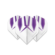 Winmau Prism Alpha Standard Dart Flight - White Purple