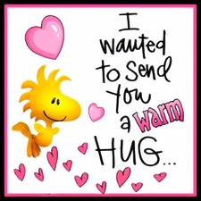 I Wanted To Send You A Warm Hug Love Friend Family Snoopy Charlie Peanuts MAGNET