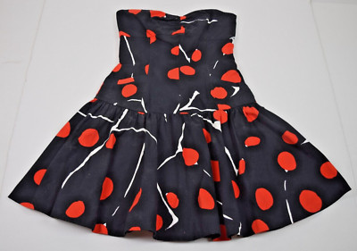 Vintage Diane von Furstenberg Dress Size S 90s Ladybug Red