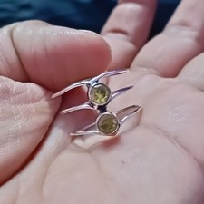 Citrine Yellow Cut Gemstone 925 Sterling Silver Ring Stylish Design Jewelry