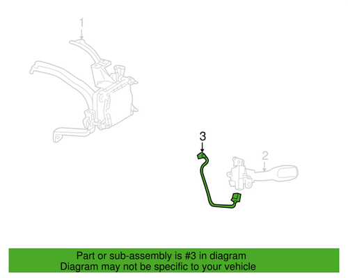 OEM LAND CRUIER, SEQUOIA, TUNDRA (07-22) Wire, Cruise Control Switch 84633-0E020 - Picture 2 of 2