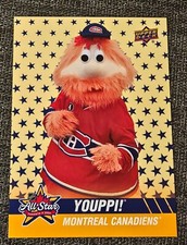 NHL 2024 All Star Game Toronto Upper Deck Montreal Canadiens YOUPPI! Mascot Card