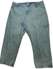 AVA VIV Jeans Women 26W Green Cotton Blend Stretch High Rise Taper New NWT