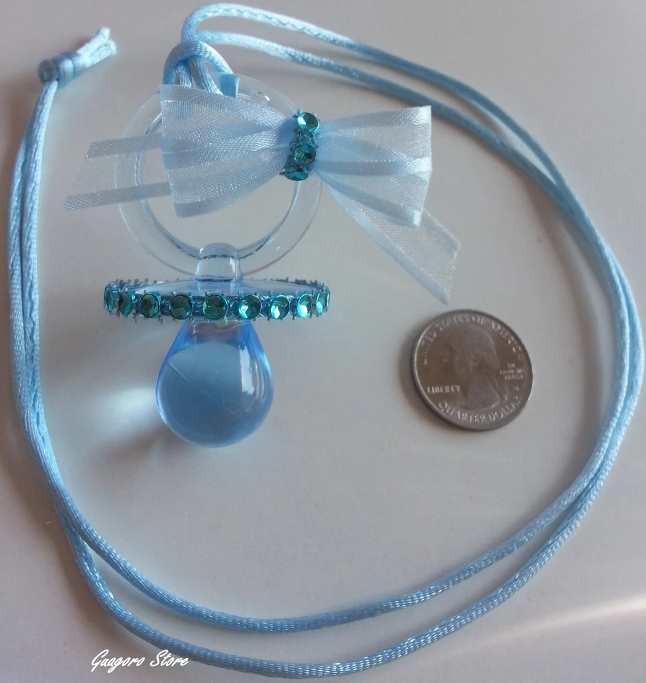 Chupete Collares Bebé Baby Shower Juego Favores Premios Decoraciones U~Elige Color Foto 2 de 4