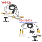 Ebike Motorcycle 12V 36V-72V Head & Tail Turn Signal Light Set w/Bracket