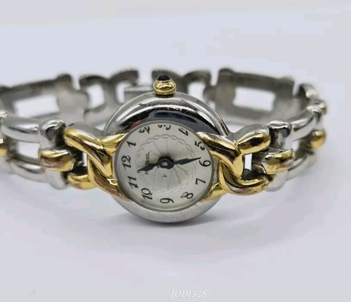 Fossil Two Tone Gold & Silver Women's Watch New Battery PC9697 PRISM Face