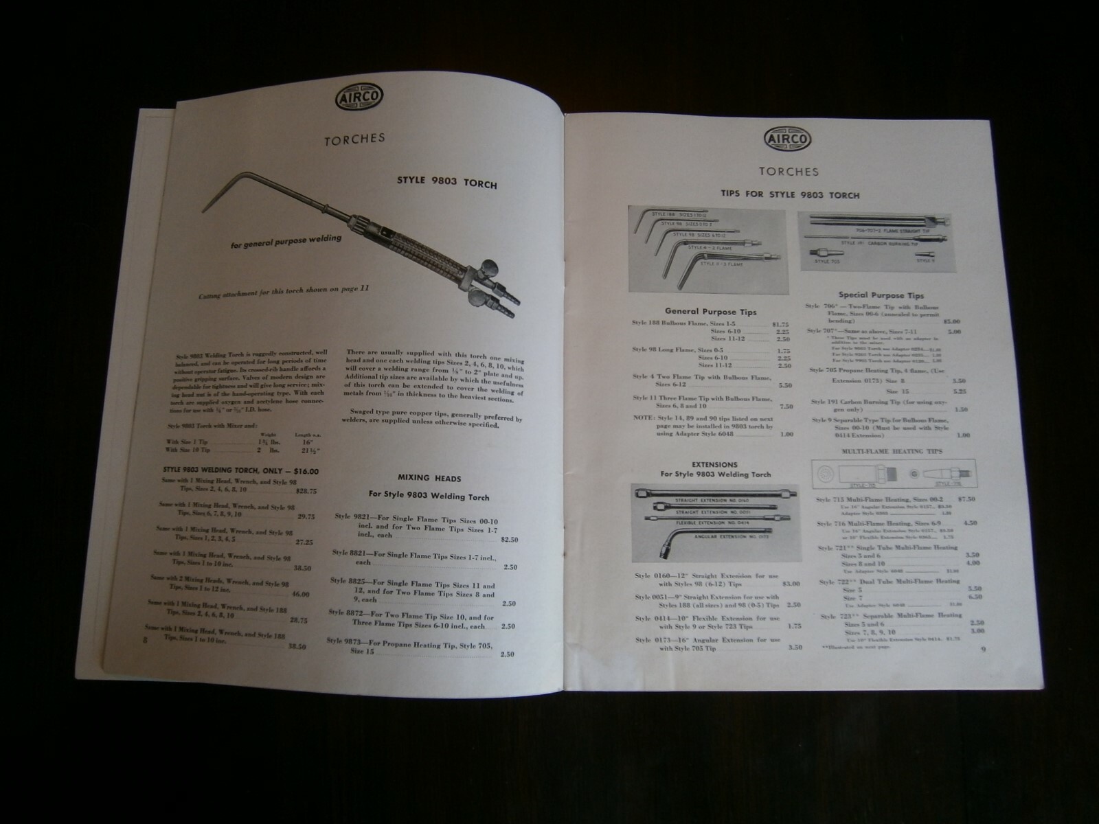 Airco Gas & Arc Welding Supplies Catalog 1946 eBay