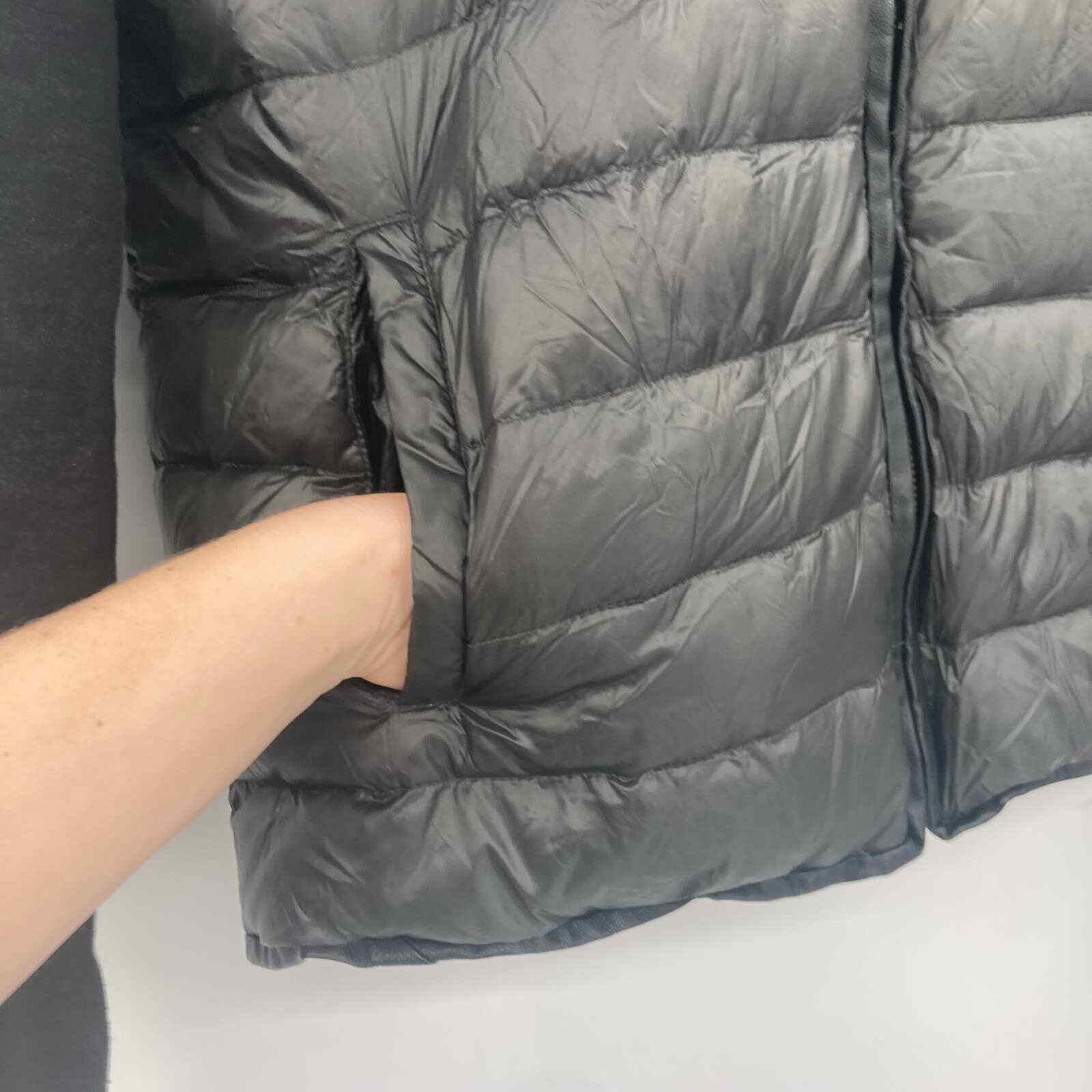 BCBGeneration Puffer Down Black Jacket Removable … - image 3