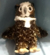Auswella Plush Elegant 12 in Great Horned Owl Barnstable Plush Stuffed Animal