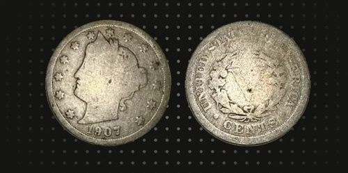 1907-P Liberty Nickel — photo from another recent sale