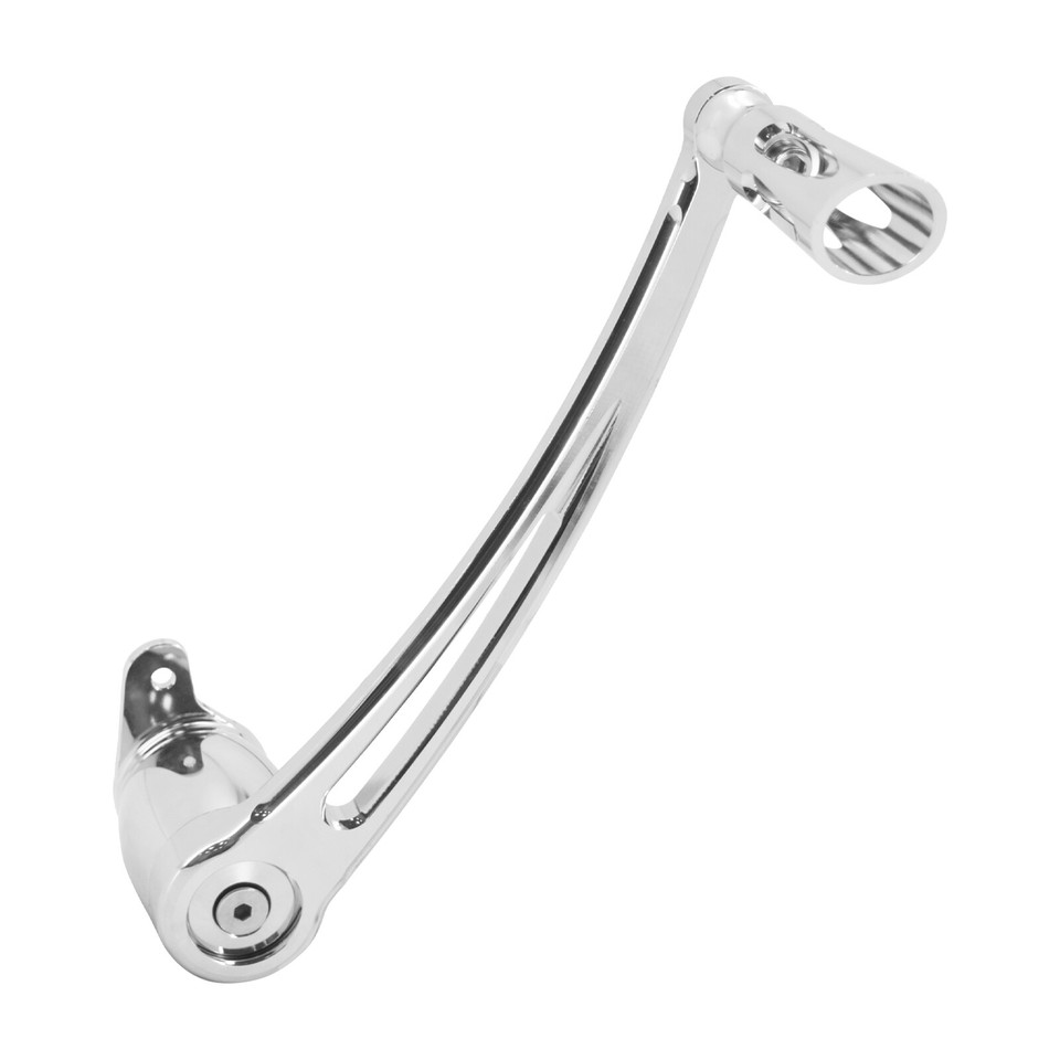 HCMOTORKU Chrome Brake Arm Lever Foot Peg Pedal For Harley Softail Breakout Fat Boy 2000-2017 – Bolt-On, Anti-Slip