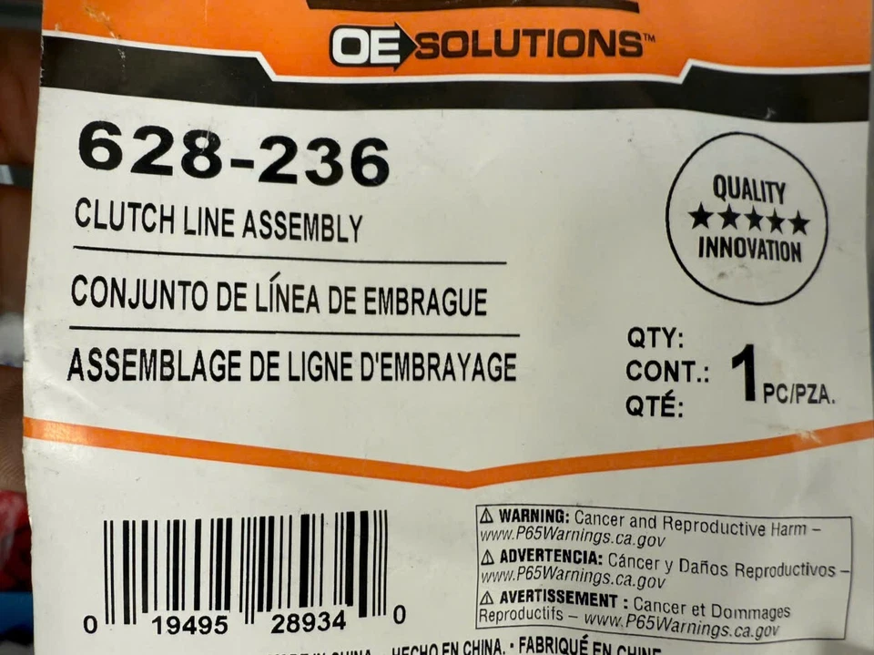 Línea de embrague hidráulico DORMAN 628-236 para Ford Explorer Ranger 95-97 Foto 2 de 2