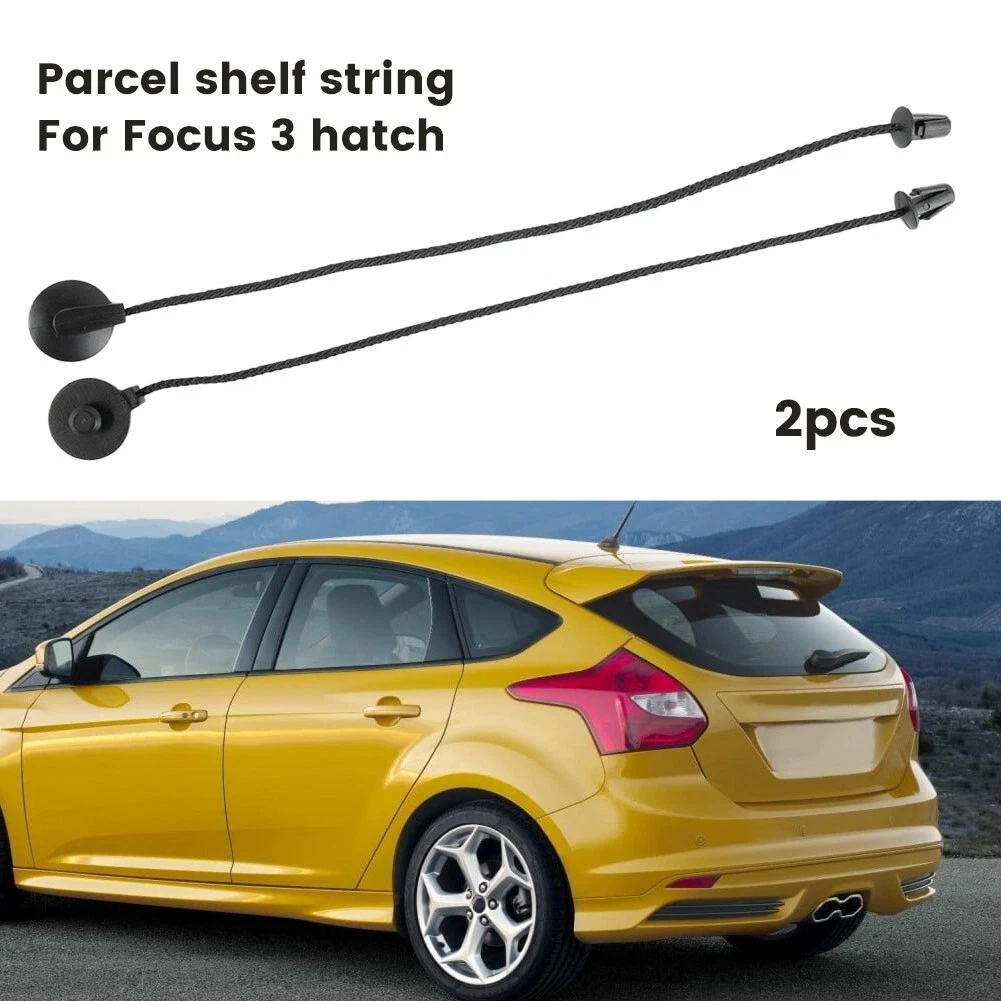 For Ford Focus MK3 Hatch Parcel Shelf Tray Cover Strap String Clip 2pc  #1930212