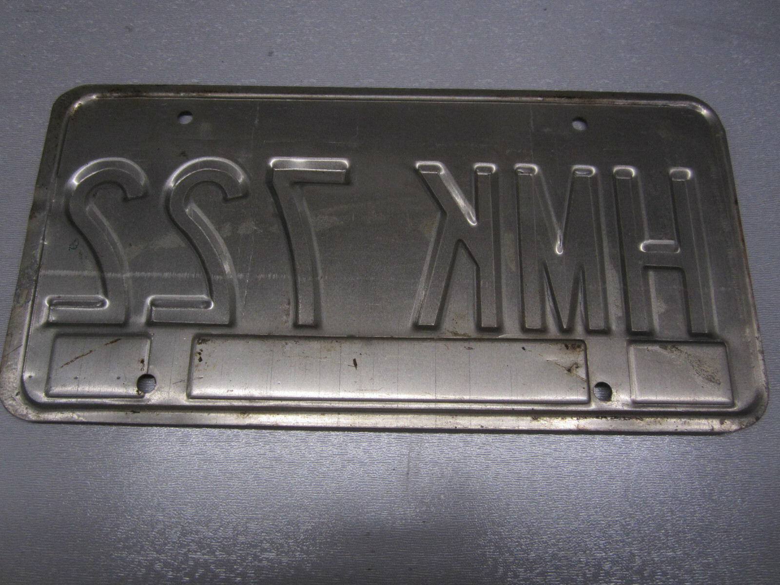 Vintage 1983 Fulton Stamped License Plate HMK 722 eBay