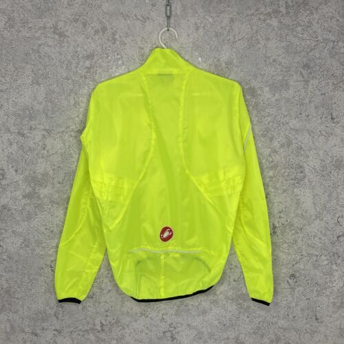 Castelli Cycling Super Lightweight Wind Jacket Neon Yellow Men's S - Picture 4 of 9