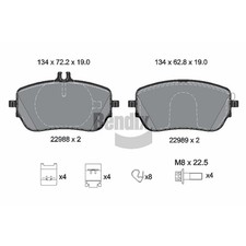 1x ORIGINAL® BENDIX Braking BPD2318 Bremsbelagsatz, Scheibenbremse Vorne