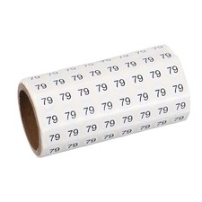 0.4" Small Round Number Stickers Roll, 1000 Pcs Circle Labels, Black Number 79