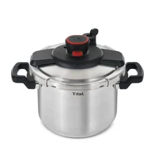 T-fal Clipso Stainless Steel Pressure Cooker 6.3 Quart, Induction,Secure locking