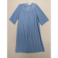 Vassarette Womens Blue Robe Vintage Usa Size M Nylon Blue