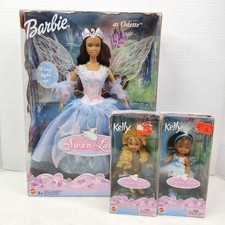 Barbie Odette Swan Lake African American Doll Mattel B2767 & Kelly Dolls Lot 3
