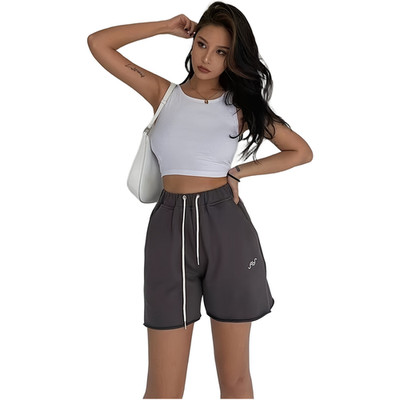 Damen Weiß Einfarbig Ärmellos Träger Top Geknotete Träger Crop Top für Sommer