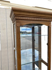 65590     PAIR   of    Matching    Oak Curio China Cabinets — photo 7